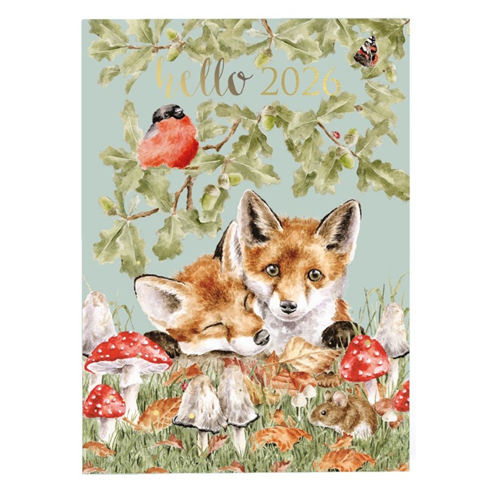 Wrendale Designs Denní diář 2026 Wrendale Designs, A5 - Lišky