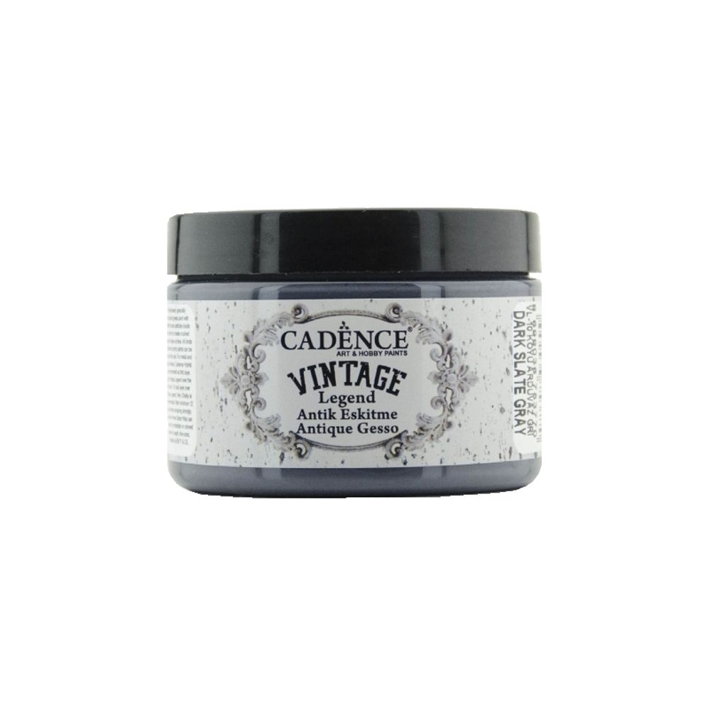 Levně Cadence Barva s kamínky Cadence Vintage Legend, 150 ml - VYBERTE ODSTÍN - Barva s kamínky Cadence Vintage Legend, 150 ml - slate gray, tm. šedá
