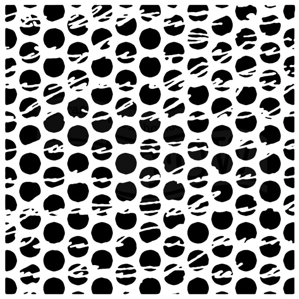 The Crafter´s Workshop Šablona TCW - Script Dots - VYBERTE VELIKOST - Šablona TCW 12"x12" (30,5x30,5 cm) - Script Dots