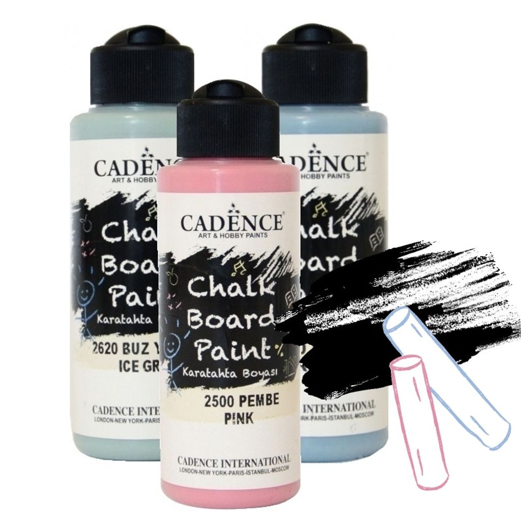 Tabulová akrylová barva Cadence Chalkboard Paint, 120 ml - VYBERTE ODSTÍN