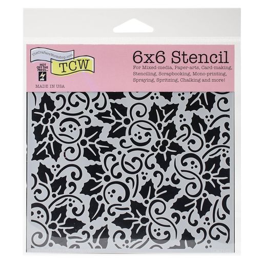 Šablona TCW 12"x12" (30,5x30,5 cm) - Holly Background