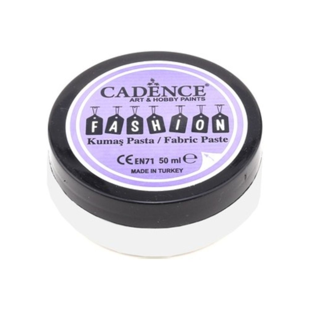 Levně Cadence Reliéfní pasta na textil Cadence Fashion Opaque, 50 ml - VYBERTE ODSTÍN - Reliéfní pasta na textil Cadence Fashion Opaque, 50 ml - white, bílá