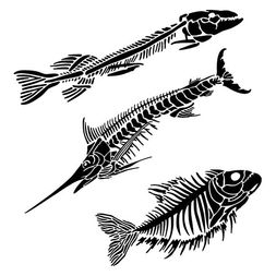 Šablona TCW - Fish Fossils - VYBERTE VELIKOST