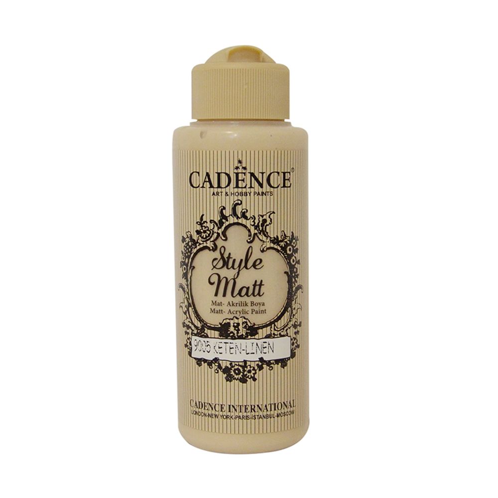 Cadence Matná akrylová barva Cadence Style Matt, 120 ml - VYBERTE ODSTÍN - Matná akrylová barva Cadence Style Matt, 120 ml - linen, béžová lněná