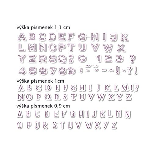 Razítka Aladine Creative Stamp, 103 ks - Tři abecedy

