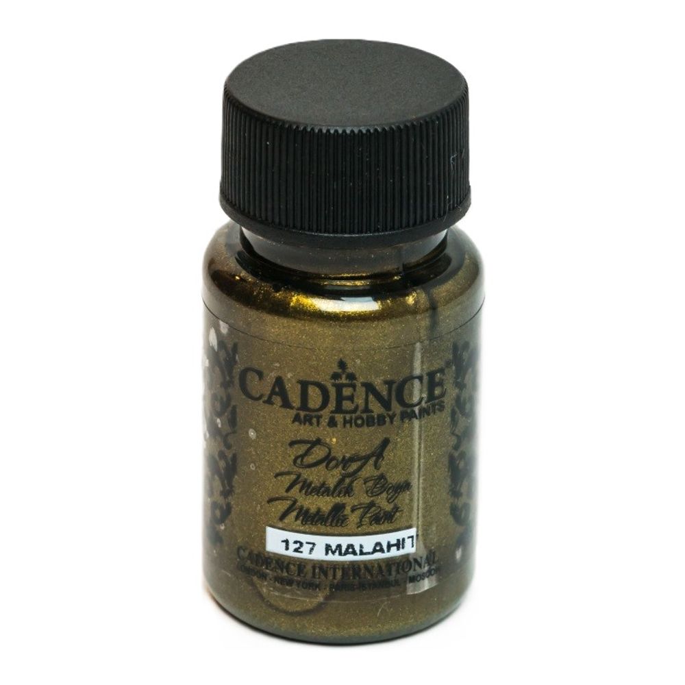 Levně Cadence Metalická akrylová barva Cadence Dora Metallic, 50 ml - VYBERTE ODSTÍN - Metalická akrylová barva Cadence Dora Metallic, 50 ml - malahit, zlatozelená