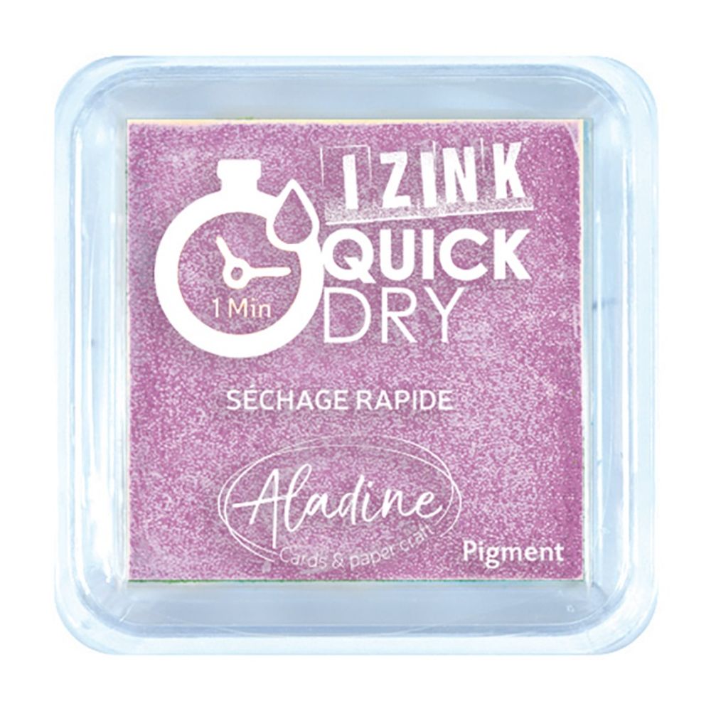 Levně Aladine Razítkovací polštářek Aladine Izink Quick Dry, rychleschnoucí - VYBERTE ODSTÍN - Razítkovací polštářek Aladine Izink Quick Dry - violet pastel, pastelově fialový