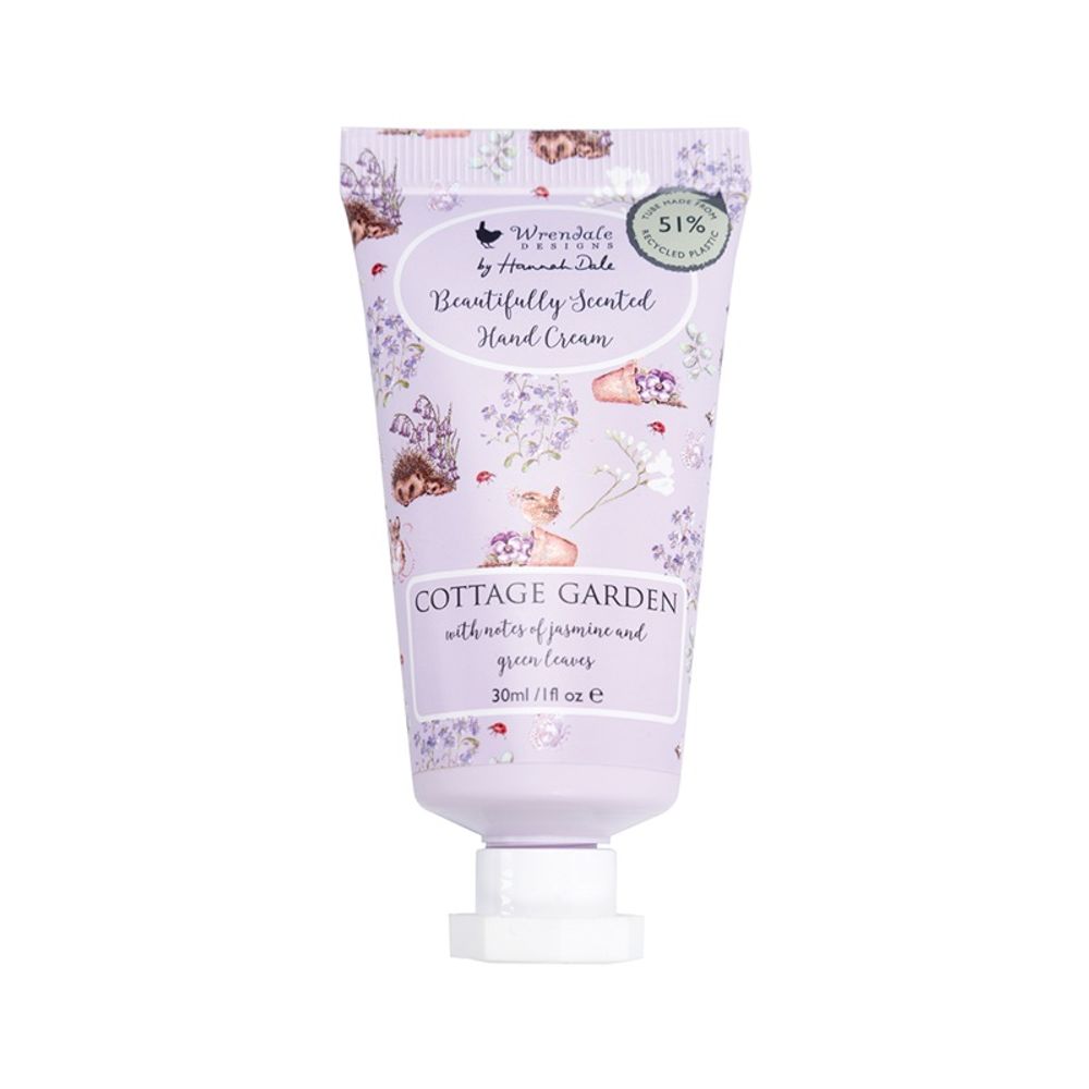 Levně Wrendale Designs Krém na ruce Wrendale Designs "Cottage Garden", 30 ml - Jasmín, zelené lístky
