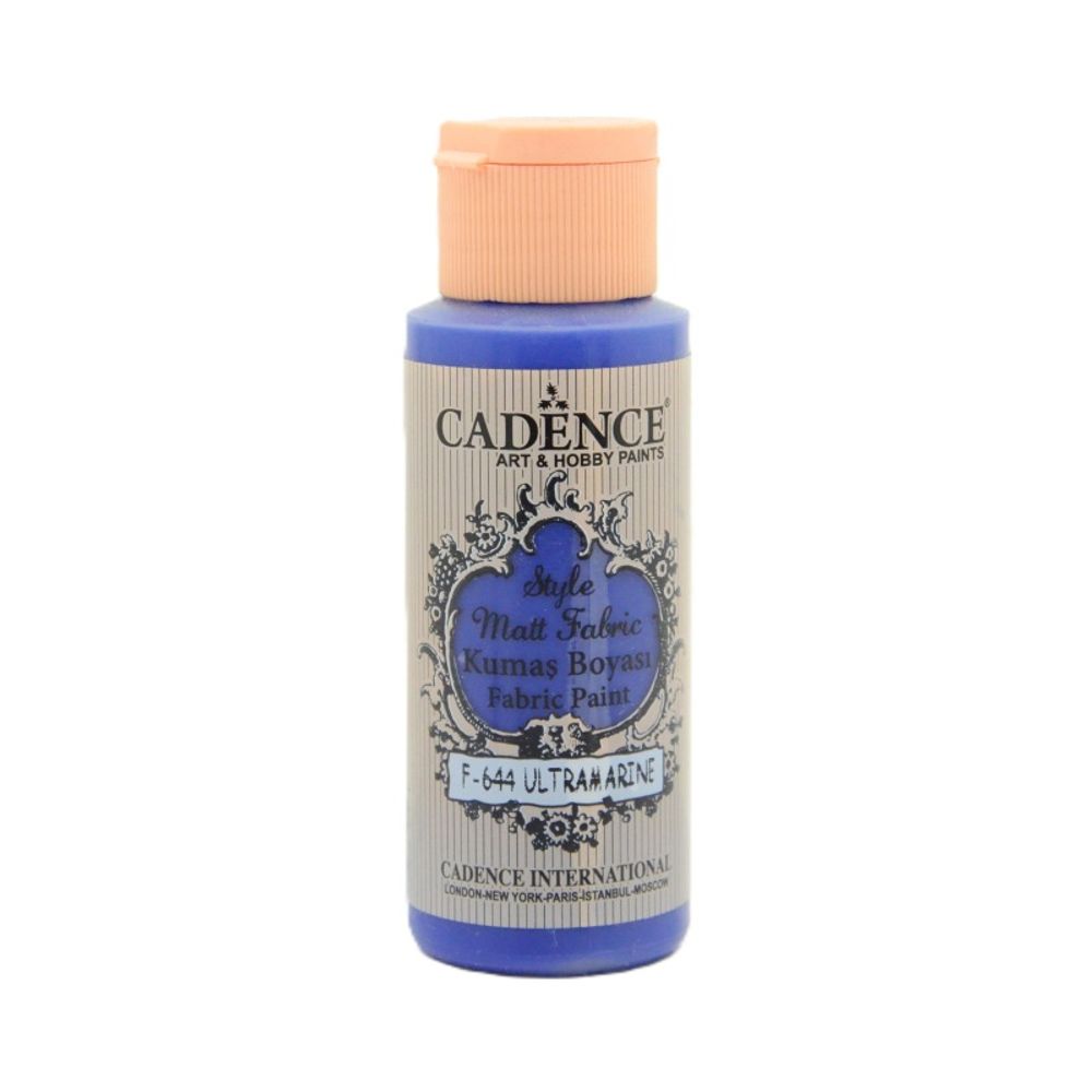 Levně Cadence Barva na textil Cadence Style Matt Fabric, 59 ml - VYBERTE ODSTÍN - Barva na textil Cadence Style Matt Fabric, 59 ml - ultramarin, ultramarínová modrá