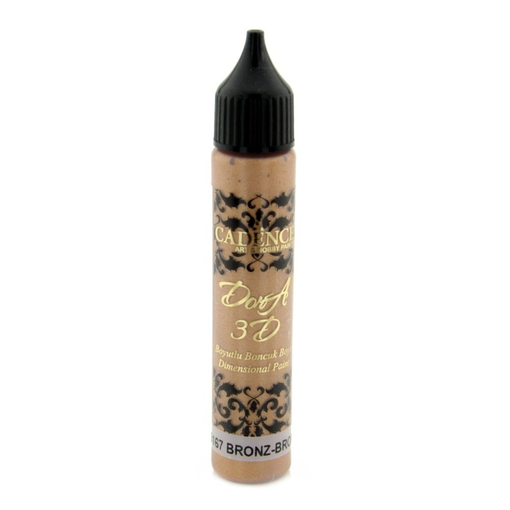 Levně Cadence Metalická kontura Cadence Dora 3D, 25 ml - VYBERTE ODSTÍN - Metalická kontura Cadence Dora 3D, 25 ml - bronze, bronzová