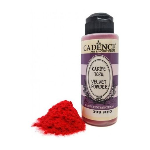 Sametový pudr Cadence - red, červený