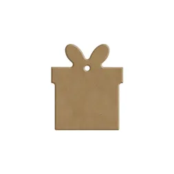 Dřevěný výřez k dekoraci Gomille, závěsný, 6x7 cm - Dárek
