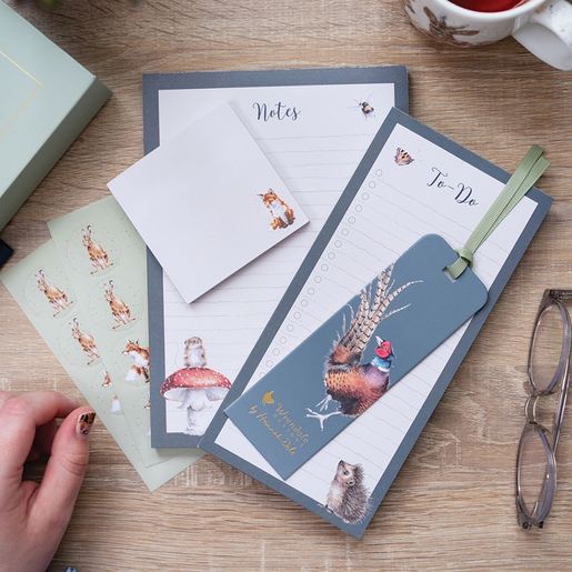 Luxusní dárková sada pro milovníky papíru Wrendale Designs - Lesní zvířata