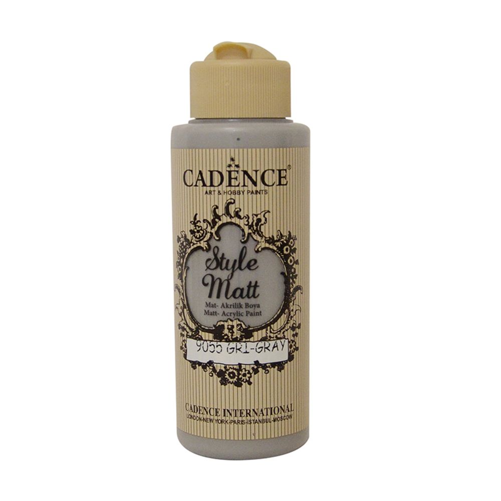 Matná akrylová barva Cadence Style Matt 120ml - grey šedá Aladine