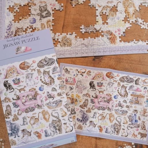 Puzzle Wrendale Designs "Feline Friends", 1000 dílků - Kočky
