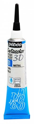 Textilní kontura metal, 20ml - metalická