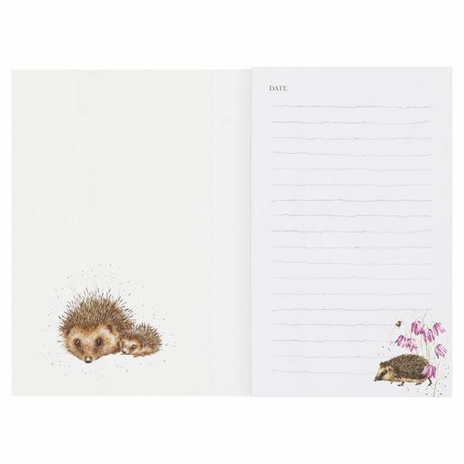 Poznámkový blok Wrendale Designs "Little Wanderer", 140 l., linkovaný  - Ježek