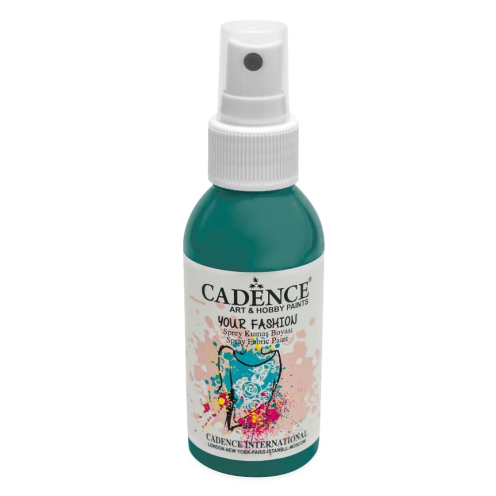 Levně Cadence Barva na textil Cadence Your Fashion, 100 ml - VYBERTE ODSTÍN - Barva na textil ve spreji Cadence Your Fashion, 100 ml - green, smaragdově zelená