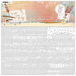 Acetátová fólie Studio Light "Write Your Story", 6 ks - Retro písmo