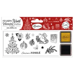 Vánoční razítka Aladine Stampo Noël, 13 ks - Severské Vánoce