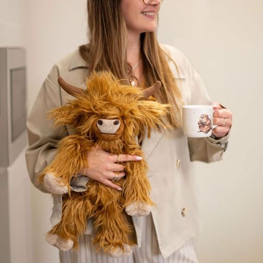 Plyšová hračka Wrendale Designs "Highland Cow Gordon", super - Kráva