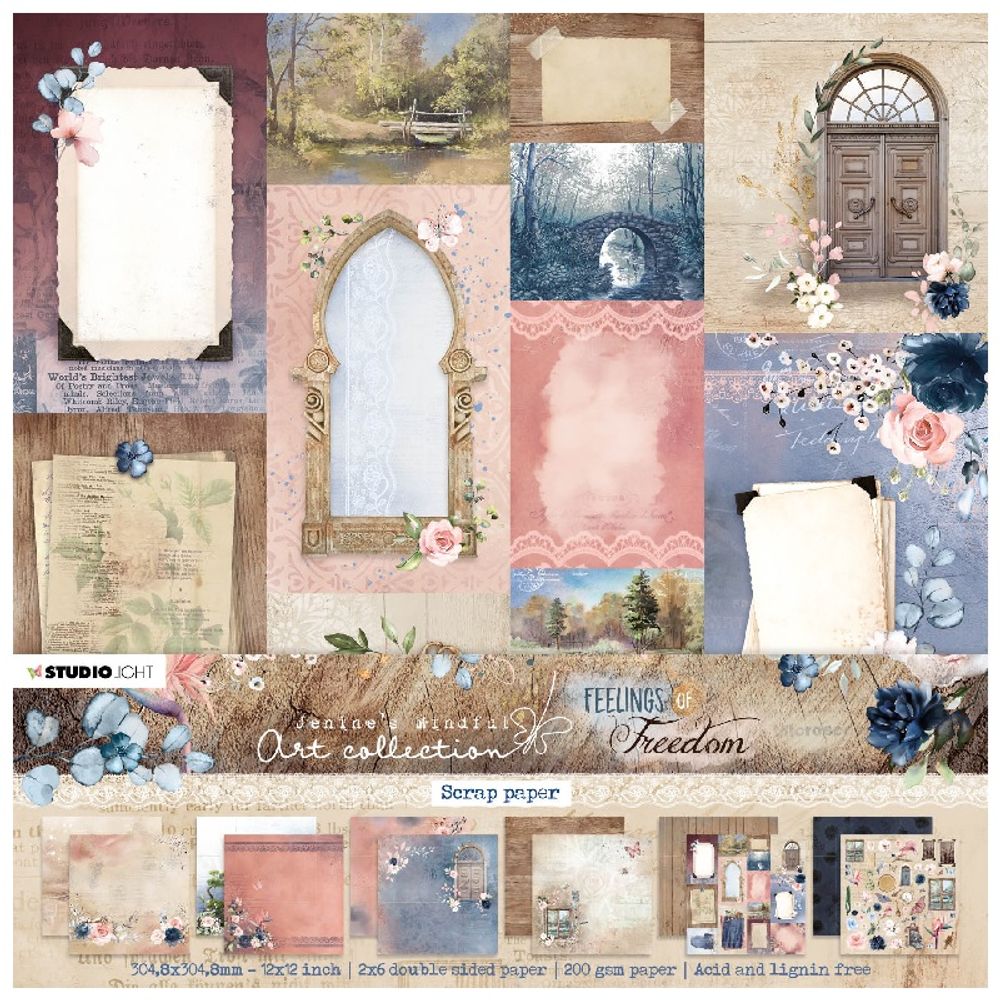 Levně Studio Light Scrapbooková sada Studio Light "Feelings of Freedom", 30,5x30,5 cm, 12 l.