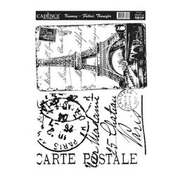 Transferový obrázek na textil Cadence, 25x35 cm - Paříž