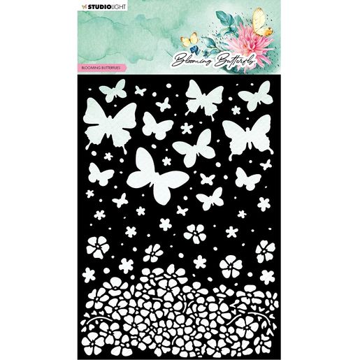 Šablona Studio Light Studio Light "Blooming Butterfly A5  - Rozkvetlí motýli