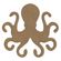 Dřevěný výřez k dekoraci Gomille, 14 cm - Chobotnice