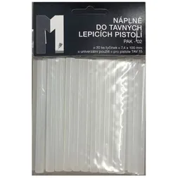 Tavné tyčinky Pak 02, 7,4 mm, 30 ks - čiré