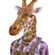Nažehlovací nálepka, žirafa - 21 x 30 cm