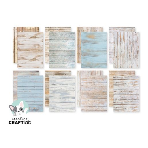 Blok podkladových papírů Studio Light A5, 24 l. - Staré dřevo