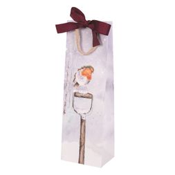 Dárková taška na víno Wrendale Designs "A Little Red Robin" - Červenka