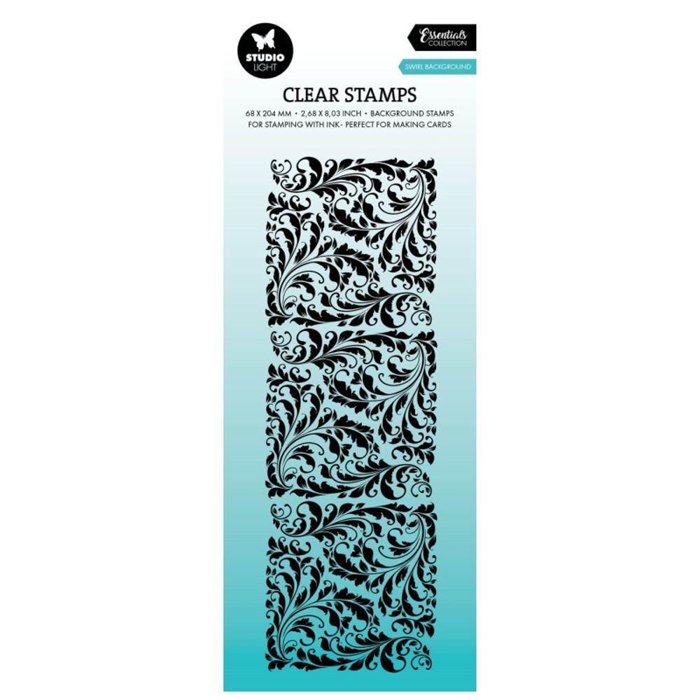 Levně Studio Light Gelové razítko Studio Light, 6,8x20,4 cm - Ornamentální květiny