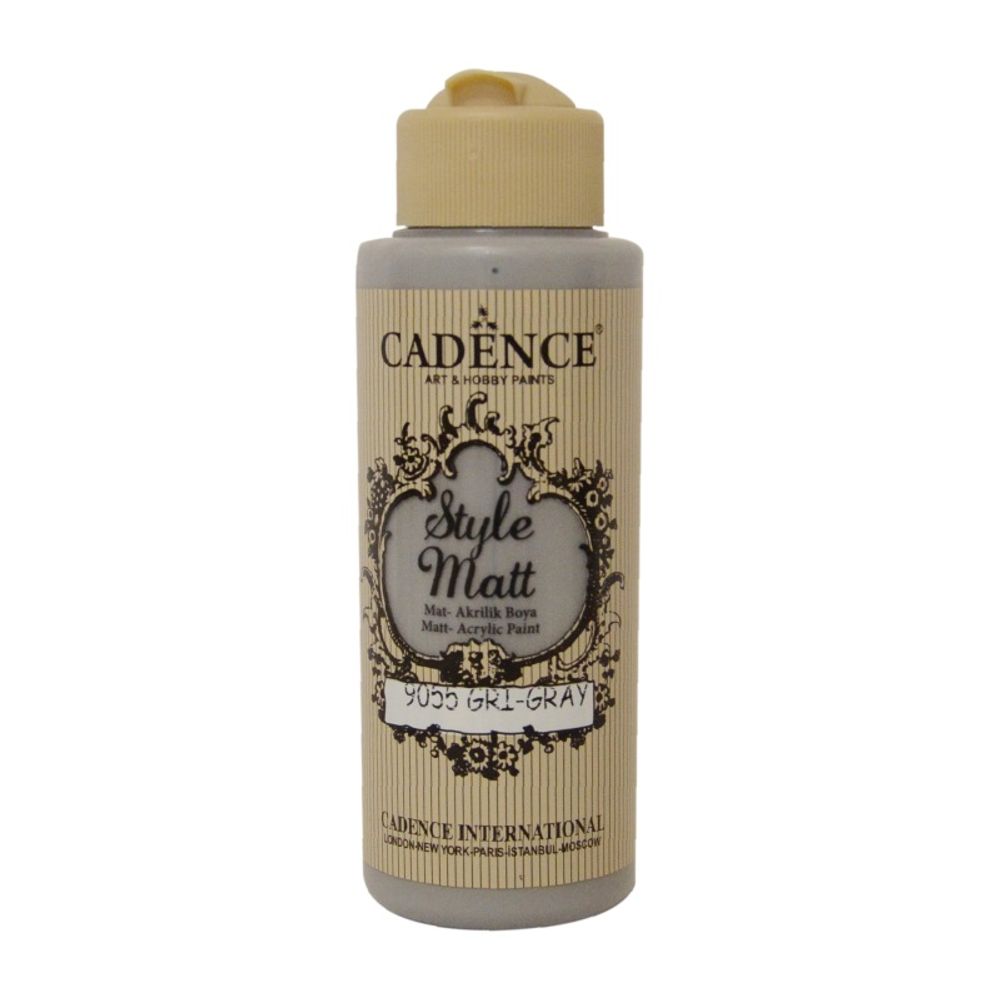 Cadence Matná akrylová barva Cadence Style Matt, 120 ml - VYBERTE ODSTÍN - Matná akrylová barva Cadence Style Matt, 120 ml - grey, šedá