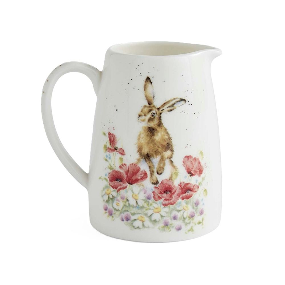 Royal Worcester Porcelánový džbánek Wrendale Designs "Field of Flowers", 125 ml - Zajíc