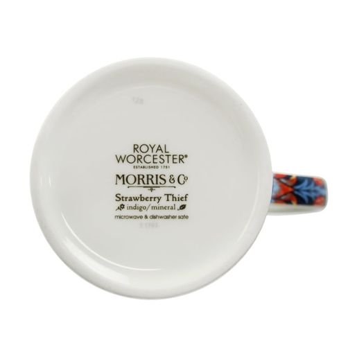 Porcelánový hrnek Morris & Co. "Strawberry Thief", 0,35 l - Ptáček, modrý