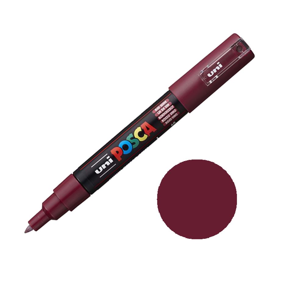 Levně Posca Akrylový fix Posca PC-1M - VYBERTE ODSTÍN - Akrylový fix Posca PC-1M - vínový