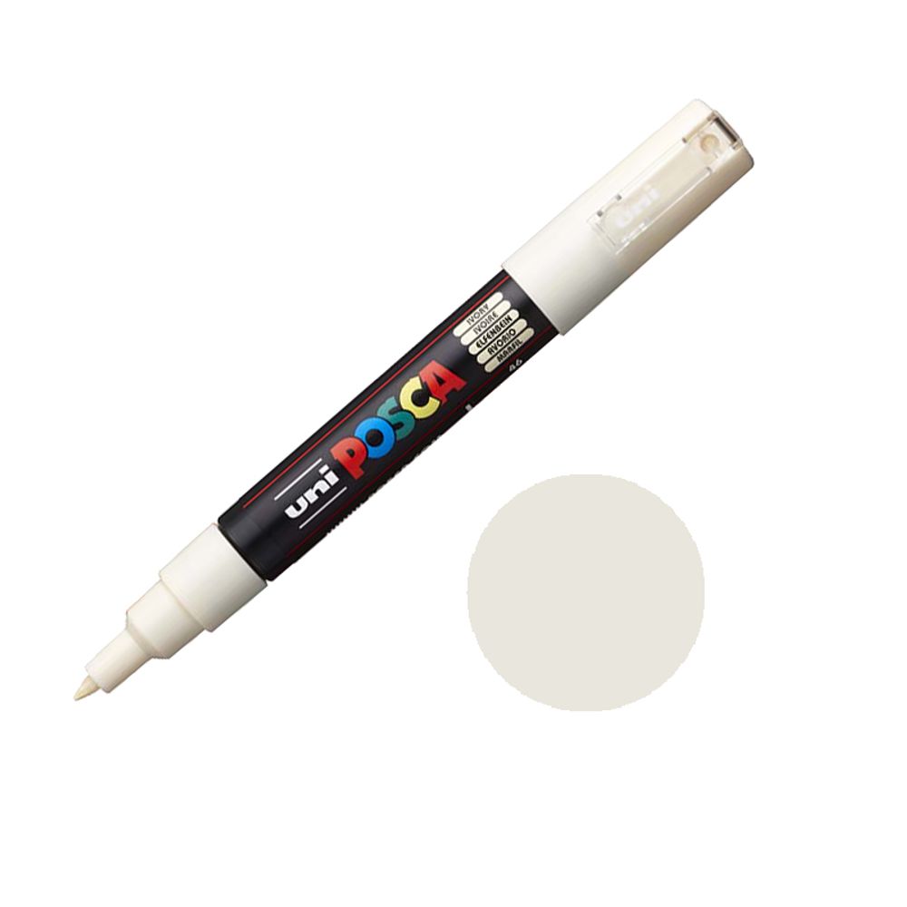 Levně Posca Akrylový fix Posca PC-1M - VYBERTE ODSTÍN - Akrylový fix Posca PC-1M - smetanový