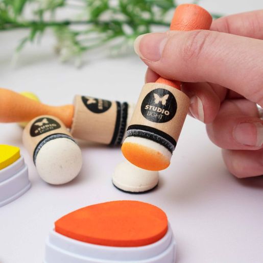 Mini aplikátory inkoustu Studio Light, 3 ks a náhradní polštářky