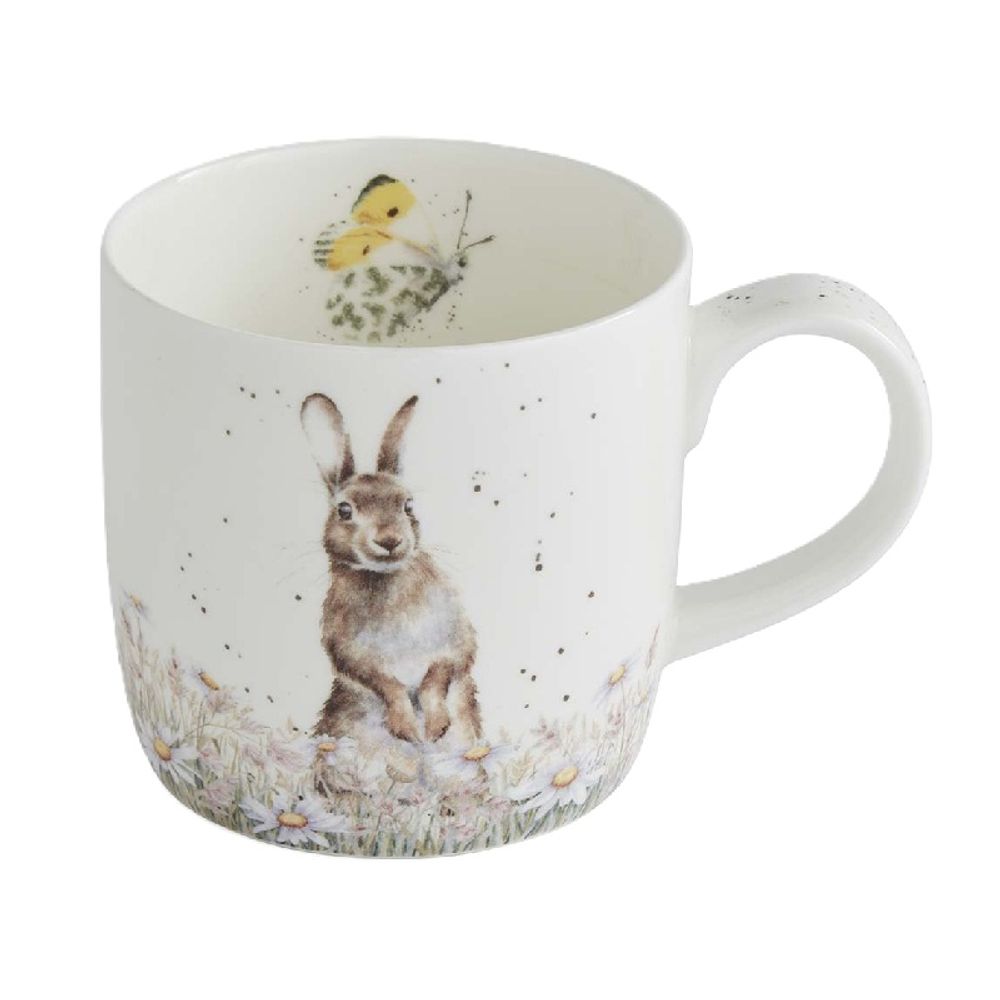 Royal Worcester Porcelánový hrnek Wrendale Designs "Fresh as a Daisy", 0,31 l - Zajíc
