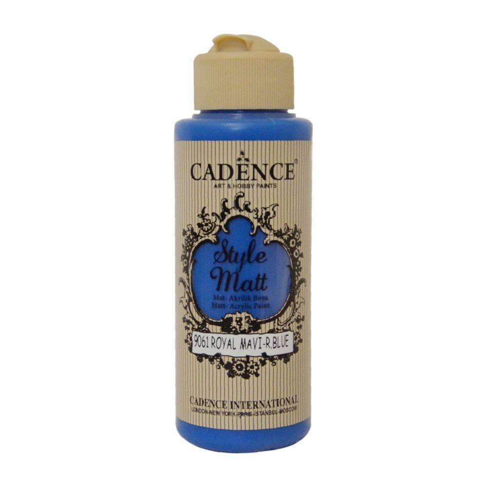 Cadence Matná akrylová barva Cadence Style Matt, 120 ml - VYBERTE ODSTÍN - Matná akrylová barva Cadence Style Matt, 120 ml - royal blue, královská modrá
