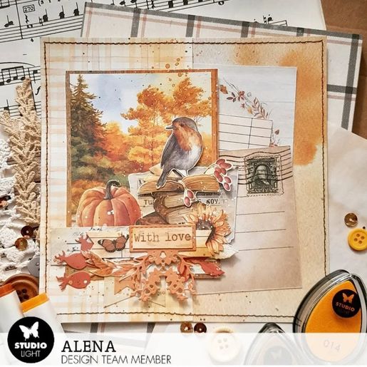 Kreativní blok Studio Light Mixed Paper Pad, A5, 42 l. - Podzimní pohoda