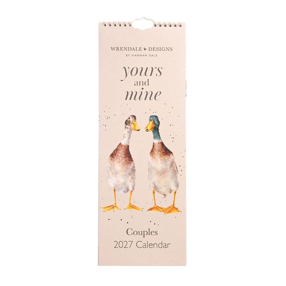 Wrendale Designs Kalendář pro dva 2027 Wrendale Designs "Yours and Mine" - Zvířecí páry