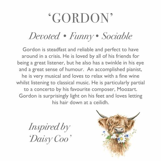 Plyšová hračka Wrendale Designs "Highland Cow Gordon", maxi - Kráva