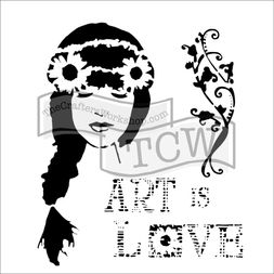 Šablona TCW - Art is love - VYBERTE VELIKOST