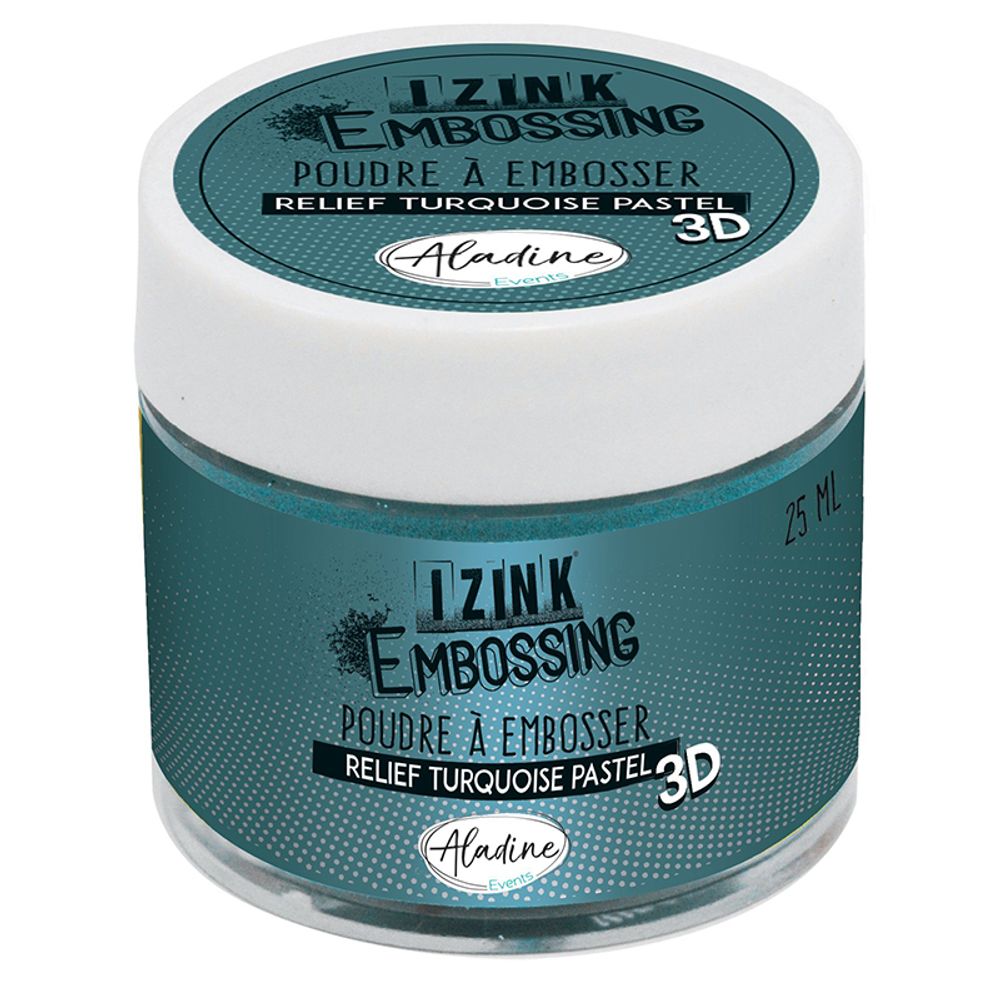 Levně Aladine Embosovací prášek Aladine - základní - VYBERTE ODSTÍN - Embosovací prášek Aladine, 25 ml - turquoise pastel, pastelově tyrkysový