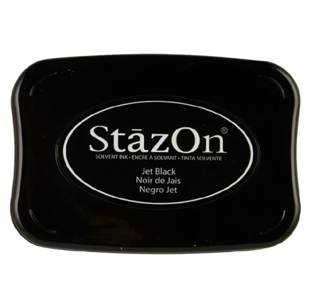 StazOn Razítkovací polštářek Stazon, permanentní - černý