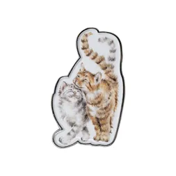 Kovová brož Wrendale Designs "Feline Good" - Kočky