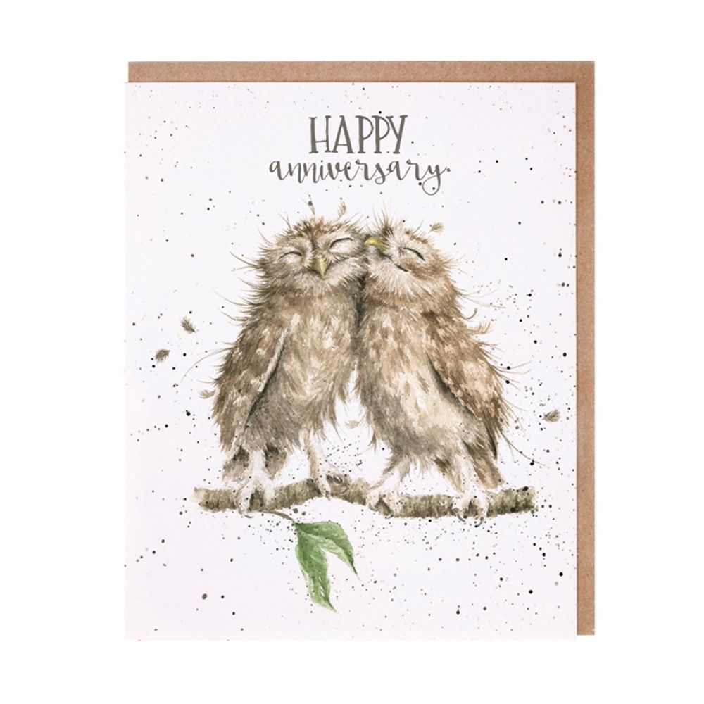 Wrendale Designs Přání k výročí Wrendale Designs "Anniversary Owls" - Sovy